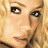 A 4-frame animated contact sheet showing a woman with long blonde hair in various poses and angles, displayed as a pixelated GIF icon.