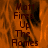 A static image with orange and brown flame-like background and dark brown text reading "Matt Fires Up The Flames" in a vertical arrangement.