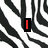Zebra-stripe background with red text elements appearing sequentially: 'I', then 'Love', then 'Youhh x3'.