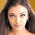 Static pixelated portrait of a woman with long dark hair against a solid yellow background, rendered in low-resolution 256x256 pixels with visible dithering and color blending.