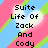 Pixelated text on a colorful striped background with a gray rectangle overlay.