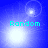 Four blue-toned each display the word "Random" in cyan text with varying light effects and lens flares