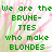 Pixelated green text on a pink and green floral background with a gray rectangle in the bottom right.