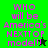 Pixelated text on green background with star symbols changing between frames.