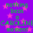 Purple background with pink stars and green text repeating 'nothing beas a CAROLINE moment' in a pattern