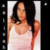 A static image of a woman in a light pink tank top with long dark hair, displayed in a with repeated text and a 'RIP we miss you' message