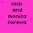 A static image with a bright pink background featuring repeated text and small purple stars.