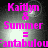 Pixelated text in bright pink reads "Kaidyn & Summer = Fantabulou" over a dark gray background with light circular highlights.