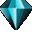 Six pixelated diamond-shaped icons arranged in two of three, each with a distinct color gradient and black outline