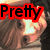 A four- shows a person with brown hair and light skin, with red-outlined black text reading "Pretty As A Wastik" across the