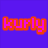 Pixelated text in pink and orange on a blue background, with partial words visible across a