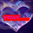 A heart-shaped icon with a purple and blue gradient background displays text changes across frames.