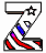 Animated sequence of a stylized Z-shaped figure with star and triangle symbols, displaying color variations across frames.
