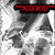 ~XOXO~ text appears in multiple colors on a grayscale anime-style character background.