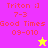 Pixelated buddy icon with four color-blocked quadrants displaying text and star symbols, featuring animation changes between frames.