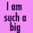 A 48x48 pixel animated buddy icon with a pink background, displaying text and a thumbs-up symbol across sampled frames.