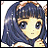 A pixelated anime-style character with dark blue hair and large eyes appears on the left side of a contact sheet, while the right side displays stylized text reading "Anime IM" above smaller text that may be "CCM" or similar.