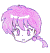 Pixelated anime-style character heads in a , each with distinct hair colors and expressions including pink, green, red, orange, blue, purple, and brown