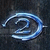 Two side-by-side animated frames of a pixelated buddy icon featuring a glowing blue number 2 and a character in green armor holding a weapon.