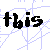 Pixelated text fragments on a light blue web-like background with partial gray overlay.