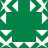Green square with white pixelated arrow shapes arranged in a border pattern around a central empty space.