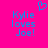 Bright pink background with blue pixelated text reading "Kylie loves Joe!" and a blue pixelated heart symbol above the text.