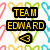 Pixelated text overlays on a heart-patterned background with a gray rectangle covering part of the image.