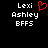 Pixelated text displays 'Lexi', 'Ashley', and 'BFFS' with a red heart symbol above the first 'Lexi'.