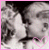 Pixelated grayscale image of a stylized figure with a pink border, featuring a heart-shaped element near the lower right.
