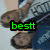 four shows a person in blue jeans and white sneakers with text overlays changing from 'bestt' to 'friendss' to 'forever'