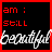 six with red borders, black backgrounds, and text in white, pink, and red fonts displaying phrases about beauty and scars