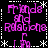 A static digital image displays four identical arranged in a , each containing pixelated purple text on black background with white decorative elements