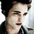 six distinct Edward Cullen-themed images with text elements and a heart symbol