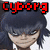 six pixelated character portraits with the text 'Cyborg' above each, each in a different color