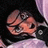 Pixelated anime-style character with brown hair and purple clothing on left, next to pixelated text "Anime IM" above smaller "com" on black background.