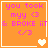 Orange square icon with pink text reading 'you took myy <3 & BROKE it </3' and a white heart symbol in the bottom-right corner.