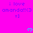 A bright pink background displays repeated text and heart symbols with a gray rectangle partially obscuring the bottom-right corner.