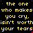 Yellow text on black background repeats 'the one who makes you cry, isn't worth your tears' with pink dots scattered across the image.