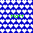 Blue background with white heart pattern and green text reading "Matt" in multiple positions.