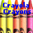 A static image of Crayola crayons with blue text overlays reading "Crayola Crayons" and "OWN You."
