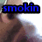 A four- shows a person's face with text overlays: 'smokin' in blue, 'that' in white, and 'good good' in blue