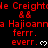 Red text and symbols on black background with repeated phrases and heart icons, featuring pixelated text and heart symbols.