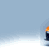 Animated contact sheet of an orange sports car with white racing stripes in various angles and motion states on a light gray background.