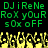 Green pixelated text and yellow flame-like shapes on a black background, with repeated phrases and animated flickering effects.