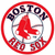 A circular red-bordered icon with 'BOSTON' text above a red bird symbol, next to handwritten-style red text reading 'who's ure Daddy?' on white background.