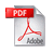 Static pixel art of a document icon with red 'PDF' banner and Adobe logo symbol on gray background