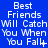 A 48x48 pixel animated contact sheet showing nine frames of a text-based buddy icon with white pixelated text on blue background, displaying variations in punctuation and trailing symbols across sequential frames.