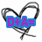 Animated icon with heart-shaped outlines and text overlays changing across frames.