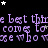 Purple text repeats 'the bet thre comes to come who' on black background with scattered white and gray stars, partially obscured by a light gray rectangle.