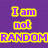 Purple and yellow pixelated text with a goat image, displaying the phrase "I am not RANDOM I just have many I once saw a goat and it licked my finger!!"